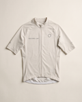 Radtrikot Club Jersey in Off White, Vorderansicht flach auf hellem Grund
